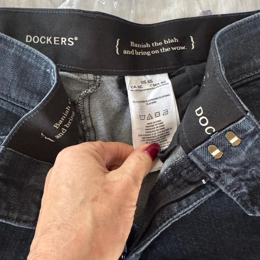 Dockers Blue Flare Wide Leg Jeans